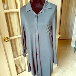 Charli Gray dress or tunic button down long-sleeve